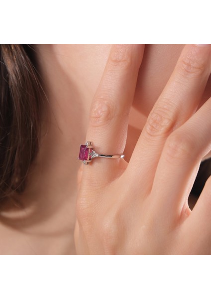 1.15 Karat Pırlanta Yakut Yüzük, Gerçek Pırlanta, Sertifikalı Mücevher modelleri