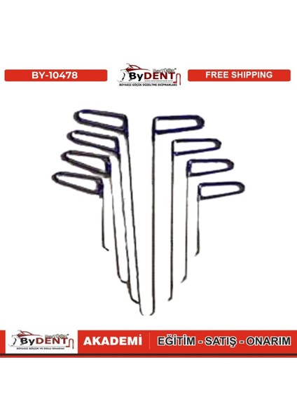 Pdr Boyasız Göçük Düzeltme 8 Parça Çubuk Seti