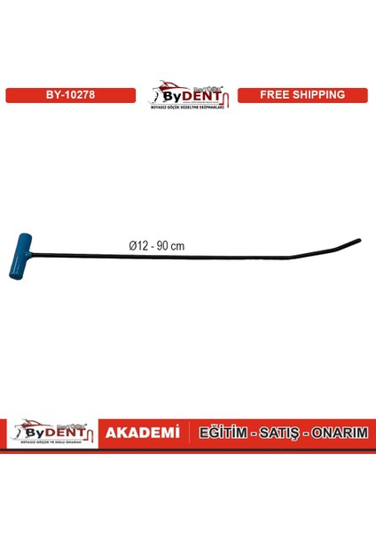 Pdr Boyasız Göçük Düzeltme Çubuğu T Sap Çap 12 90 cm