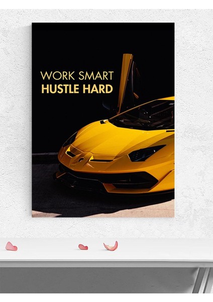 Smart Hustle, Akıllı Çaba Motivasyon Poster - Afiş - Ofis, Çalışma Odası Dekorasyon