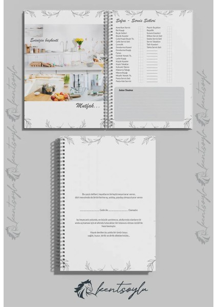 Çeyiz ve Düğün Hazırlık Defteri Alışveriş Listeli Planlayıcı A5 Spiral Cilt, 32 Sf, Dayanıklı Kapak fiyatları