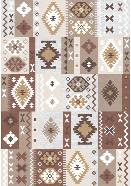 Dijital Baskılı Dekoratif Kilim Desen Kaymaz Taban Yıkanabilir Salon Halısı Yolluk fiyatları