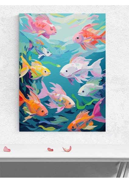Sea Symphony, Deniz Senfonisi Dijital Sanat Deniz Manzaralı Poster - Afiş - Dekoratif Duvar Poster