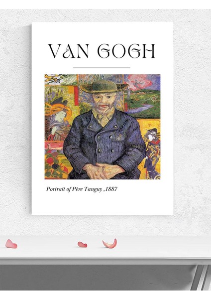 Van Gogh, Pere Tanguy Portresi Sanatsal Poster - Afiş - Dekoratif Duvar Poster