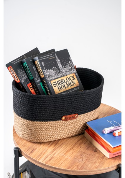 Oval Hasır Sepet Organizer Çokamaçlı Düzenleyici