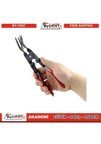 Pdr Boyasız Göçük Düzeltme Kapı Döşeme Toka Trim Klips Sökme Pensesi