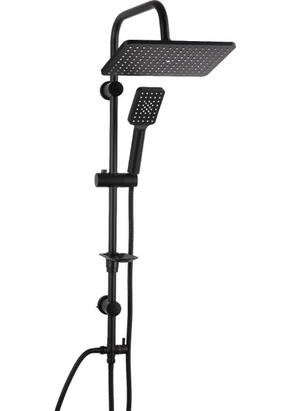 Mirage 400 Mat Siyah Tepe Duş Seti D.132.4.MS