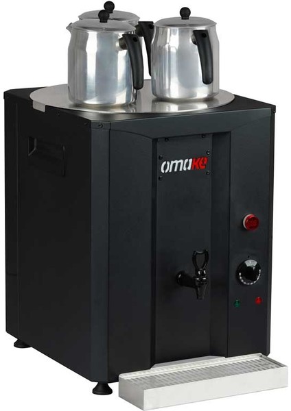 CAY01 E11 Çay Makinesi 3 Demlikli Elektrikli 40 Litre Siyah