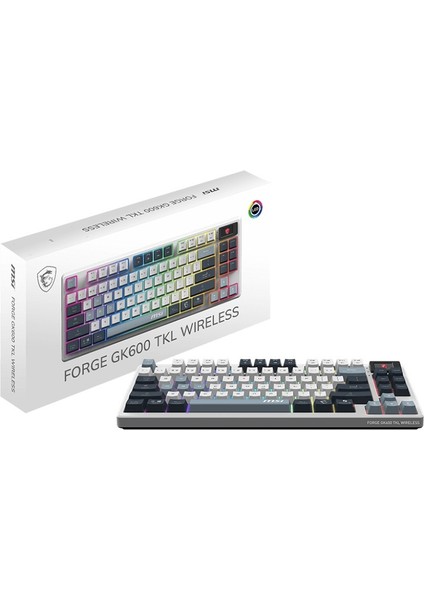 Msı Forge GK600 Tkl Wıreless Sky Rgb Mekanik Linear Kablosuz Türkçe Gaming Klavye indirimleri