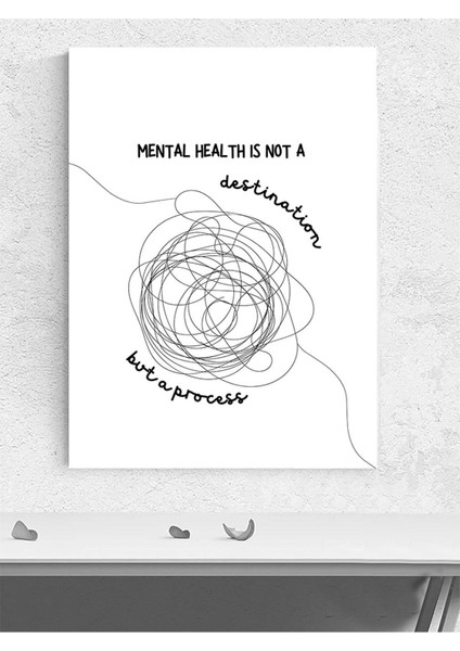Process, Mental Sağlık Süreci Motivasyon Poster - Afiş - Ofis, Çalışma Odası Dekorasyon