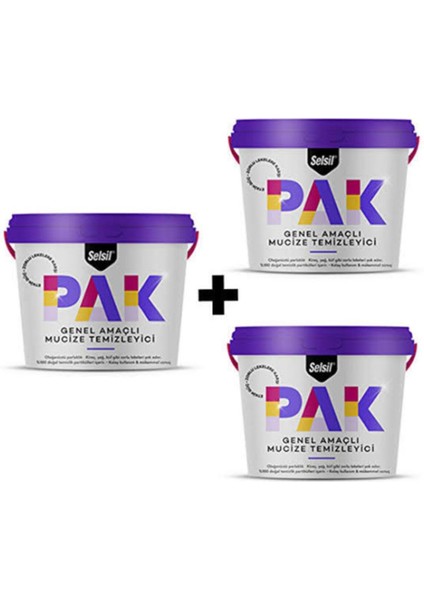 Pak 3 Adet Mucizevi Temizleyici 500 gr 3 Lü Paket