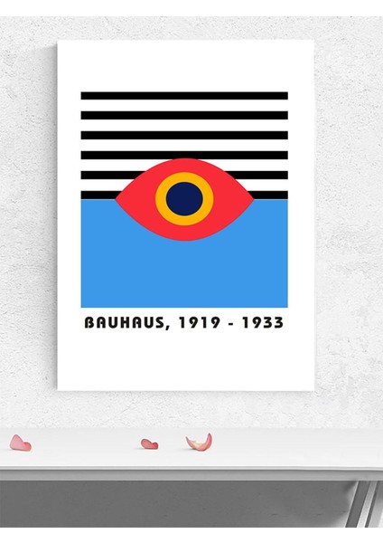 Bauhaus, Eye, Göz, Soyut Sanat Sanatsal Poster - Afiş - Dekoratif Duvar Poster