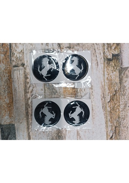 Ferrari Sticker Siyah Silikonlu 4x fiyatları