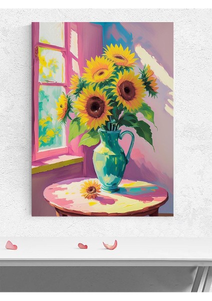 Golden Embrace, Altın Kucaklama, Sunflower, Ayçiçeği Poster - Afiş - Dekoratif Duvar Poster