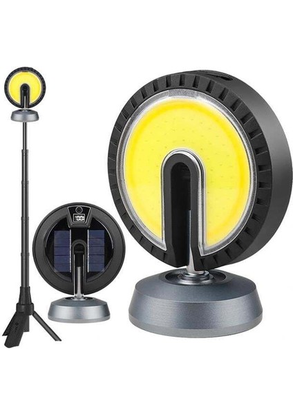 Powermaster PM-24564 25 Watt USB - Type-C Girişli Cob Ledli Tek Yönlü 180 Derece Solar Çalışma Lambası