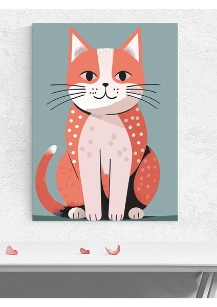 Kedi Cazibesi Bebek Odası Poster, Afiş, Kreş Çocuk Odası Dekorasyon, Yenidoğan Hediye