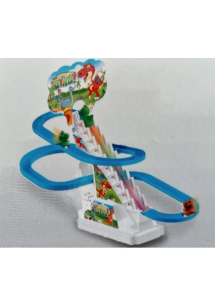 Sevimli Dinazorlar Merdiven Dön Dolaş Oyunu Işıklı Müzikli Dinozor Kaydırağı fiyatları