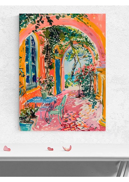 Arcadia, Kırsal Cennet Izlenimci Sanat Sanatsal Poster - Afiş - Dekorasyon