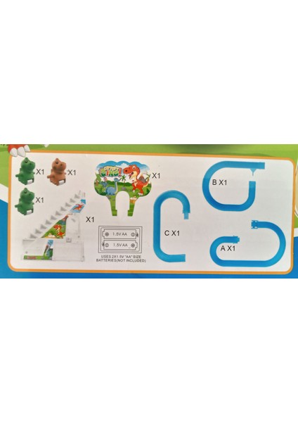 Sevimli Dinazorlar Merdiven Dön Dolaş Oyunu Işıklı Müzikli Dinozor Kaydırağı modelleri