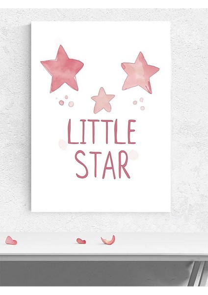 Yıldız Dilekleri Kız Bebek Odası Poster, Afiş, Kreş Çocuk Odası Dekorasyon, Yenidoğan Hediye