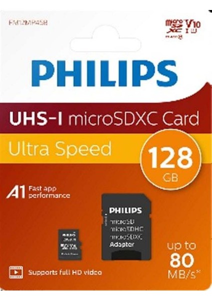 FM12MP45B/00 128GB CLASS10 Uhs-I U1 Tf Adaptörlü Micro Sdxc Hafıza Kartı