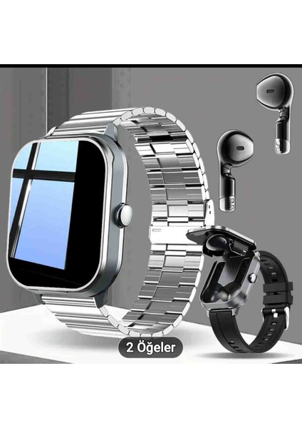 Smart Warch Bluetoothlu ve Kulaklıklı Saat