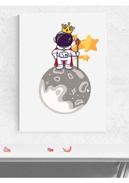 Uzay Hükümdar Erkek Bebek Odası Poster, Afiş, Kreş Çocuk Odası Dekorasyon, Yenidoğan Hediye
