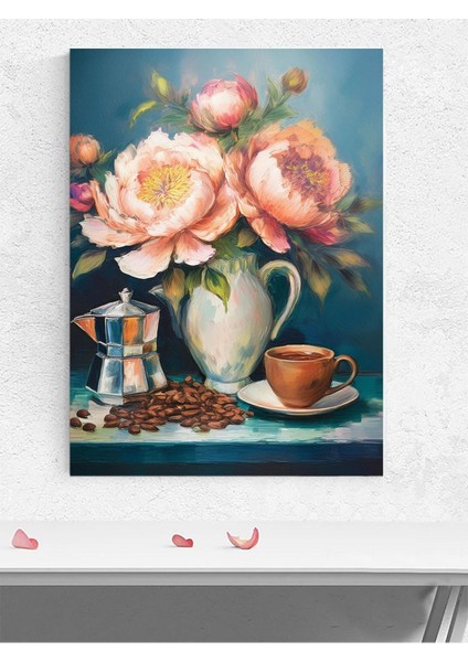 Coffee Blooms, Kahve Çiçekleri Natürmort Poster - Afiş - Dekoratif Duvar Poster