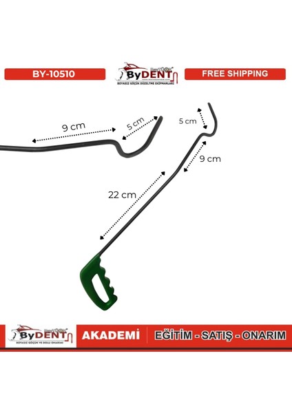 Pdr Boyasız Göçük Düzeltme Çubuğu 22 9 5 cm modelleri