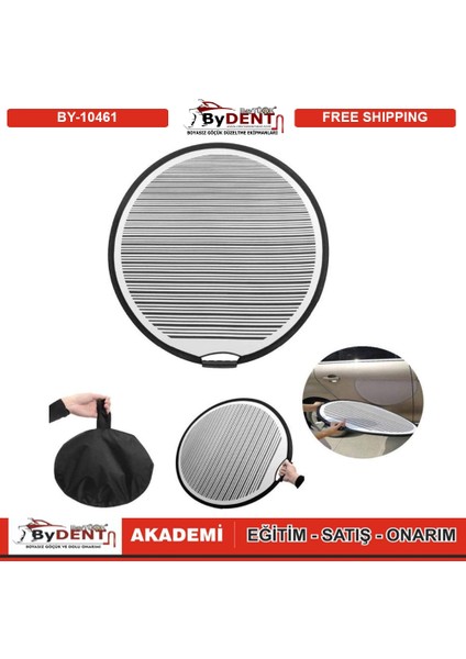 Pdr Boyasız Göçük Düzeltme Çizgili Göçük Belirleme Reflektör Katlanabilir 80CM Zebra Perde