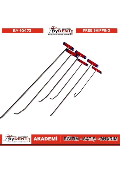 Pdr Boyasız Göçük Düzeltme 6 Parça Sustalı Çubuk Seti