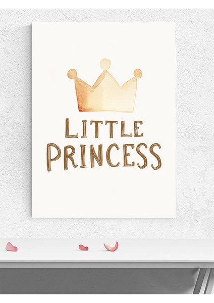 Küçük Prenses Kız Bebek Odası Poster, Afiş, Kreş Çocuk Odası Dekorasyon, Yenidoğan Hediye