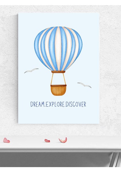 Gökyüzü Gezgini Erkek Bebek Odası Poster, Afiş, Kreş Çocuk Odası Dekorasyon, Yenidoğan Hediye