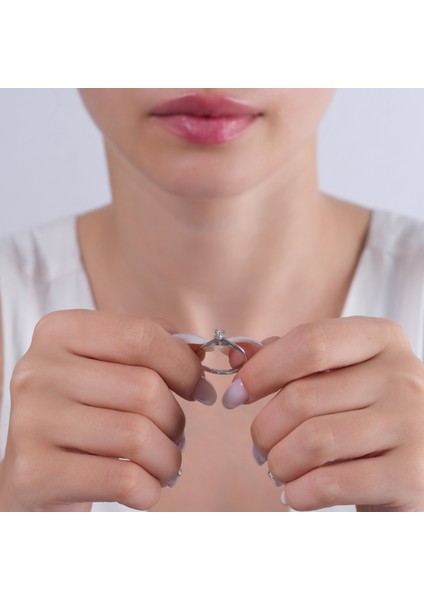 0.10 Karat Tektaş Pırlanta Yüzük, Gerçek Pırlanta, Mücevher Sertifikalı modelleri