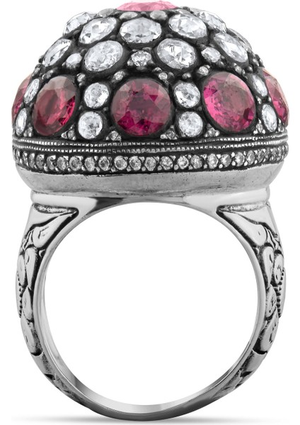 6.22 Karat Pırlanta Yakut Yüzük, Gerçek Pırlanta, Mücevher Sertifikalı