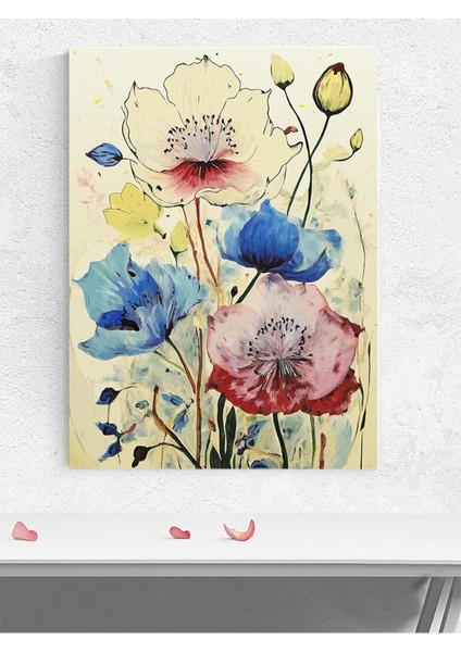 Blossom Whispers, Çiçek Fısıltıları, Sulu Boya Poster - Afiş - Dekoratif Duvar Poster