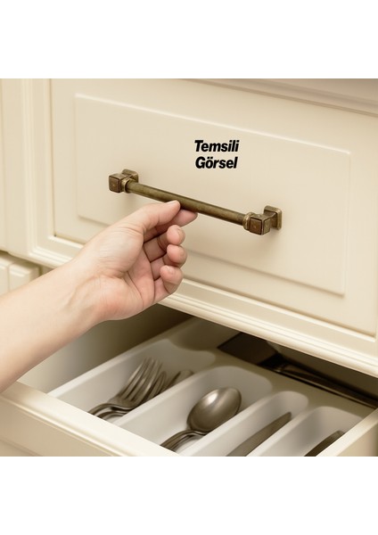 Mobilya Mutfak Çekmece Dolap Kulpu Kulbu Kulpları Antik Sarı Eskitme Metal 192 mm 19.2 cm fırsatları