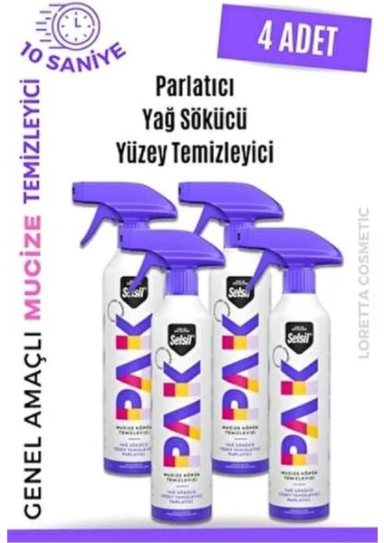 Pak 4 Lü 500 ml Mucize Köpük Temizleyici Sprey
