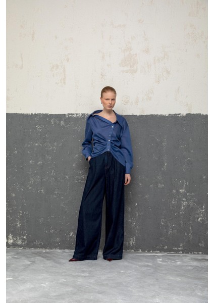 Asimetrik Düğmeli Bluz 26W10818 modelleri