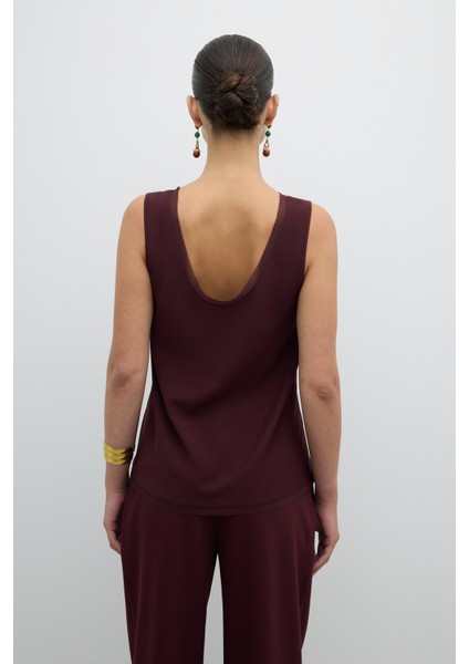 Şifon Biyeli Bluz Bordo K2613029_008 fiyatları