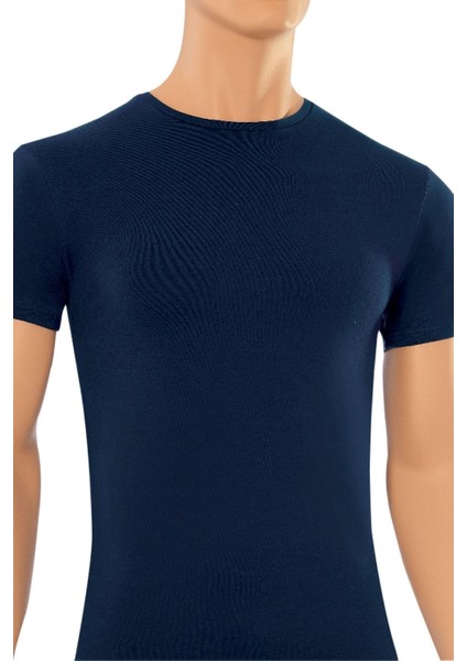 Erkek T-Shirt O Yaka Modal (%47 Modal - %47 Pamuk - %6 Elastan)