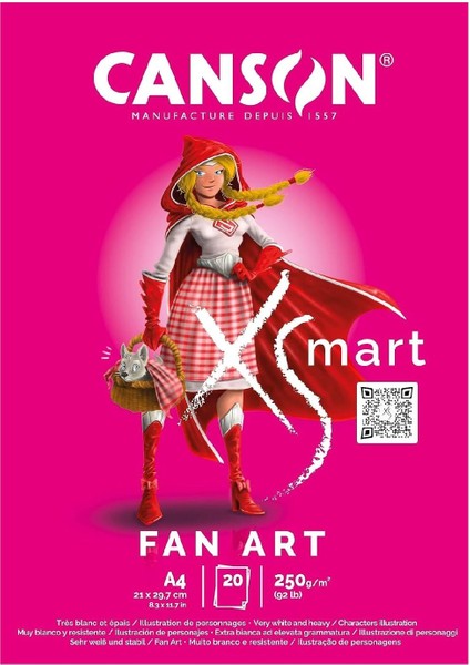 Xsmart Fan Art A4 20 Yaprak 250 gr Çizim Defteri (C32250P001) (Fla1) fiyatları