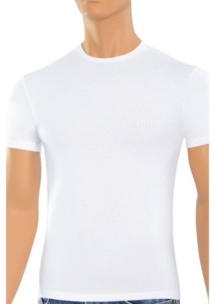Erkek T-Shirt O Yaka Modal (%47 Modal - %47 Pamuk - %6 Elastan)