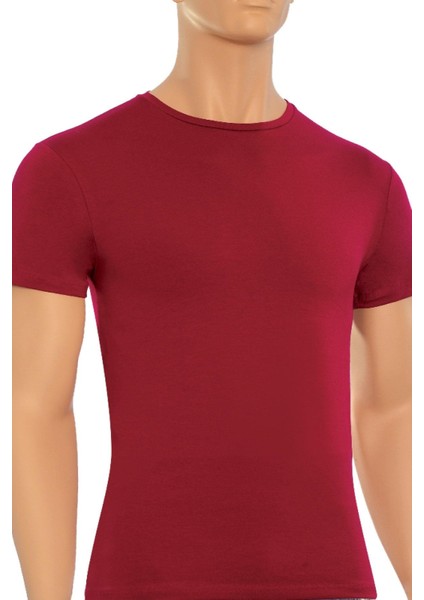 Erkek T-Shirt O Yaka Modal (%47 Modal - %47 Pamuk - %6 Elastan)