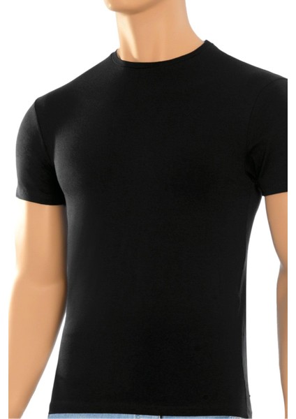 Erkek T-Shirt O Yaka Modal (%47 Modal - %47 Pamuk - %6 Elastan)