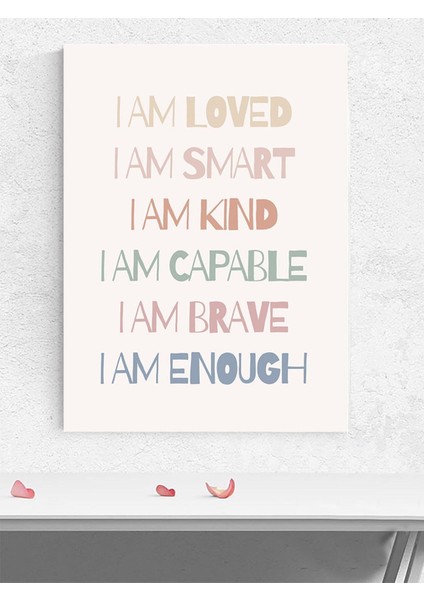 Öz-Ifade Bebek Odası Poster, Afiş, Kreş Çocuk Odası Dekorasyon, Yenidoğan Hediye