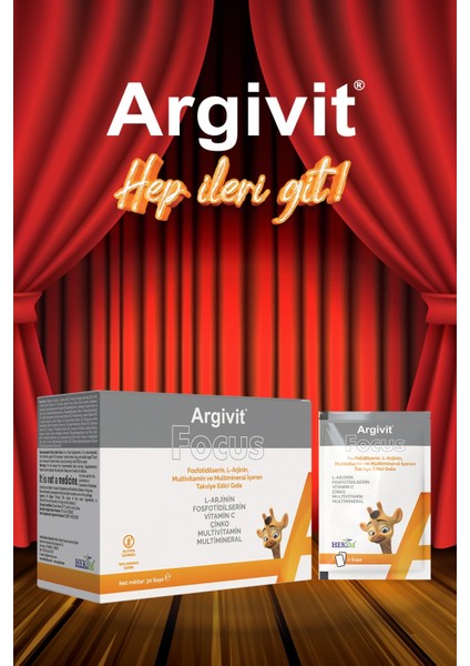 Focus L-Arjinin, Fosfotidilserin, Multivitamin ve Multimineral 30 saşe modelleri