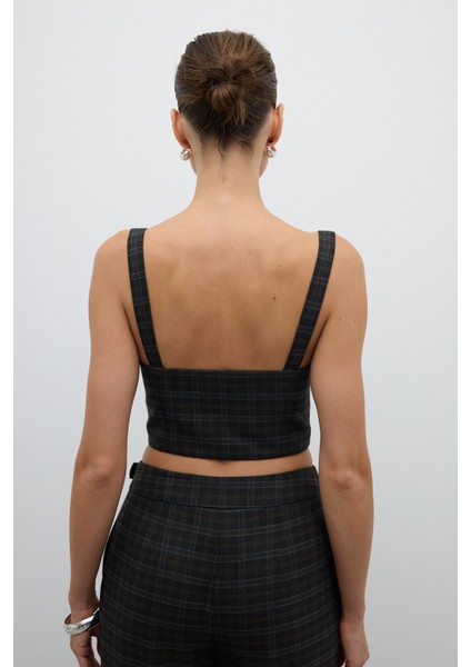 Önü Metal Fermuarlı Büstiyer Antrasit K2614001_046 fiyatları