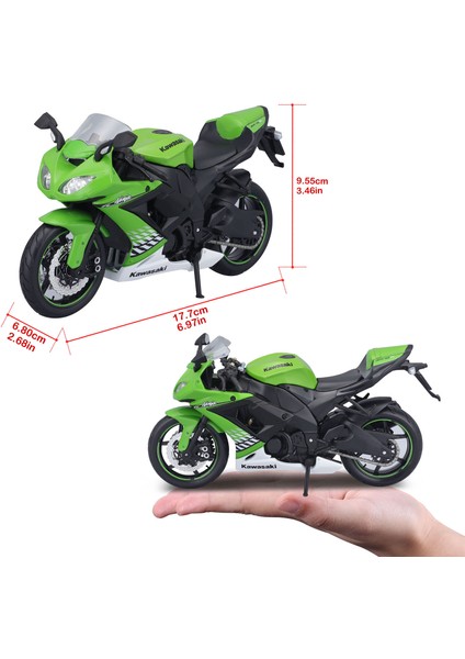 1:18 Kawasaki Ninja ZX-10R Model Motor 39025-05 modelleri