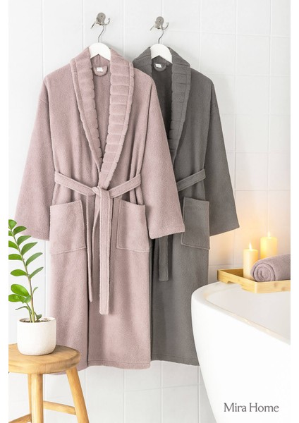 4 Parça Soft Elegance Banyo Aile Bornoz Seti %100 Pamuklu fiyatları